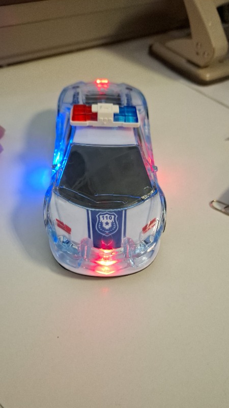 KZL Sürtmeli Sesli ve Işıklı Polis Arabası