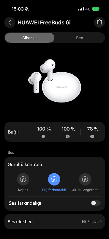 Huawei Freebuds 6i - Beyaz