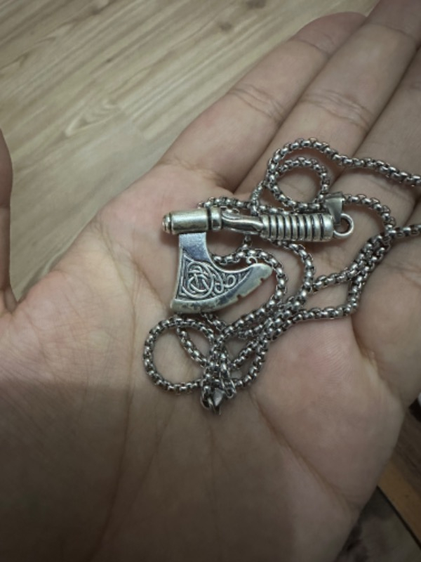 NorthShore Viking Iskandinav Balta Tasarım Çelik Kolye