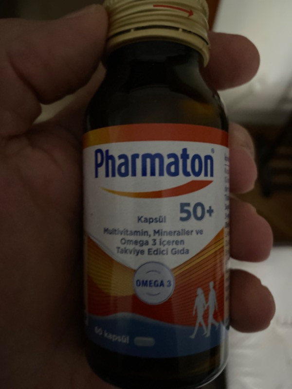 Pharmaton 50 Plus 60 Kapsül - Omega 3, Multivitamin ve Mineraller