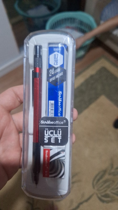 Scrikss Graph-X Metal Versatil Kalem Seti 0.7 Mm Kırmızı