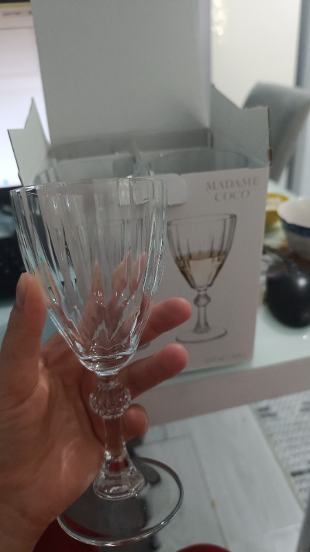 Madame Coco Voyage 4-lü Beyaz Şarap Kadehi Seti