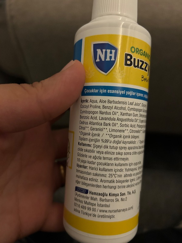 Nurse Harvey's Organics Buzz Off 175 ml