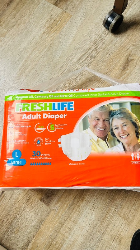 Freshlife Belbantlı Yetişkin Hasta Bezi  L Beden