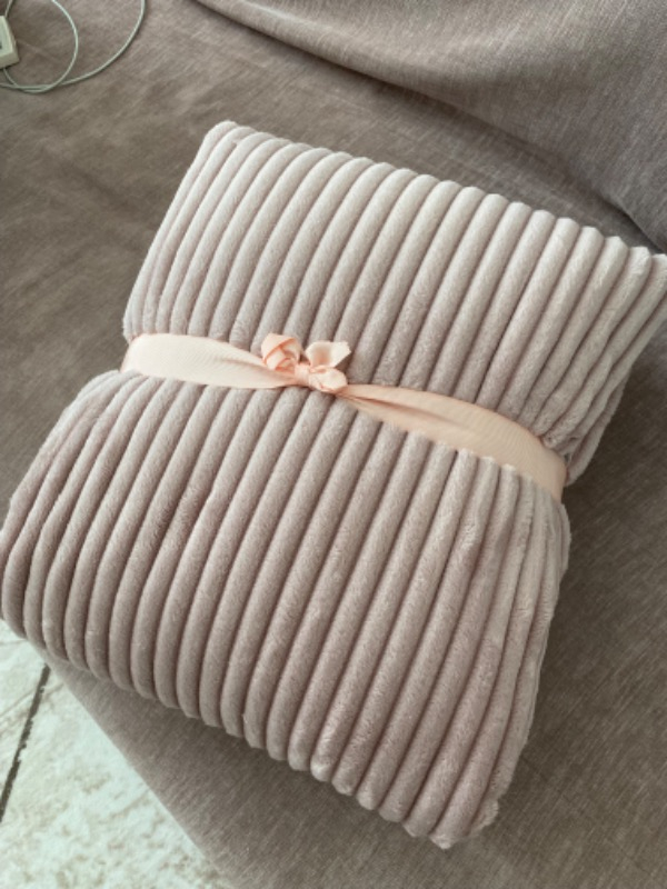 Yataş Bedding Holly Wellsoft Battaniye Çift Kişilik - Pudra