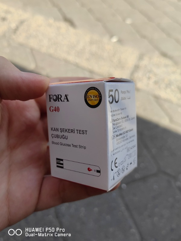 Fora G40 Şeker Cihazı Stribi 2 Kutu 50*2