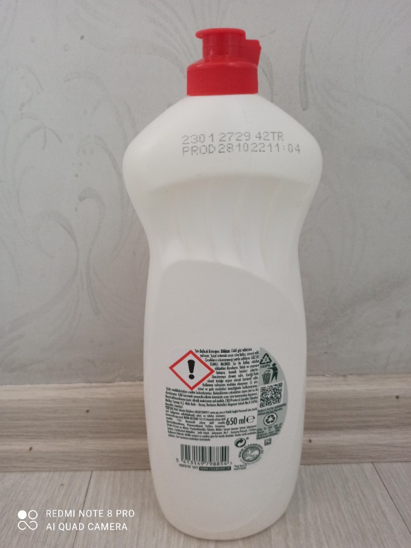 Fairy 650 ml Sıvı Bulaşık Deterjanı Limon