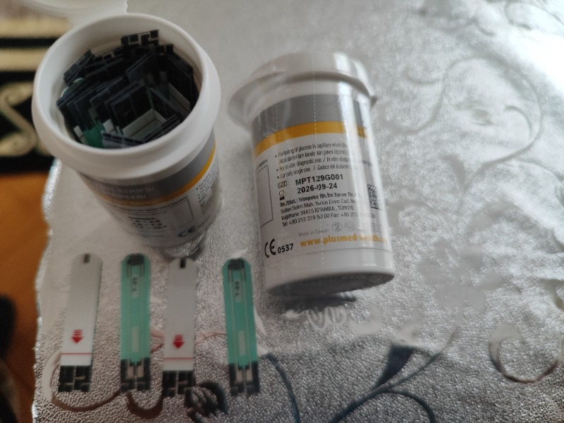 PLUSMED  PM-100 Fast Test Şeker Test Stribi 50 Test