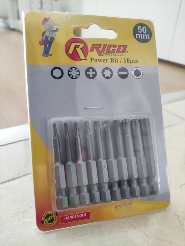 Rico 10 Parça Torx Bits Uç Seti 50mm