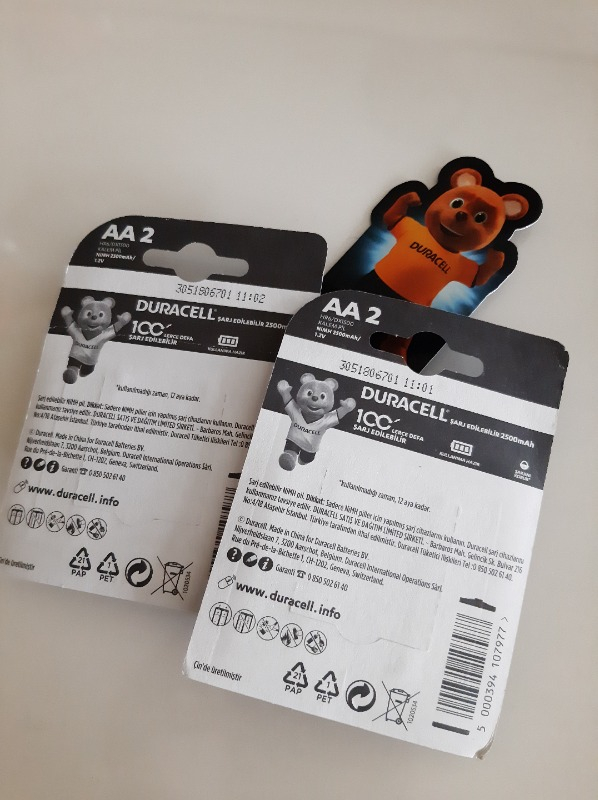 Duracell Şarj Edilebilir AA Kalem Pil 2500 Mah 4'Lü Paket