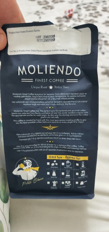 Moliendo Finest Coffee Moliendo Amalfi Espresso Blend Kahve Çekirdek Kahve 250 g