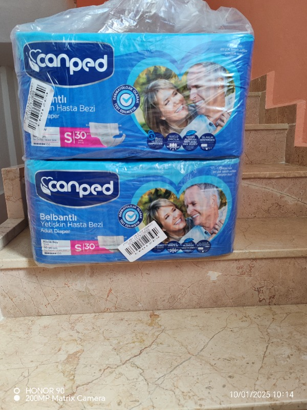 Canped S Bel Bantlı Hasta Bezi 120 Adet