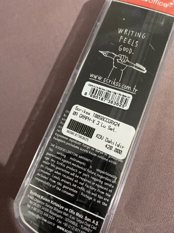 Scrikss Saten Gri Graph-x 0.5 mm Kalem Silgi Uç Seti