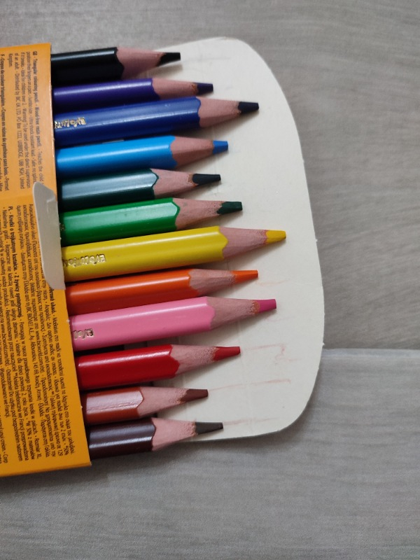 Bic Kids Evolution Üçgen Jumbo Kuru Boya Kalemi 12'li Kutu