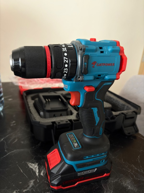 Catpower 1025 Kömürsüz Darbeli Akülü Matkap 20V 2 Ah Lion