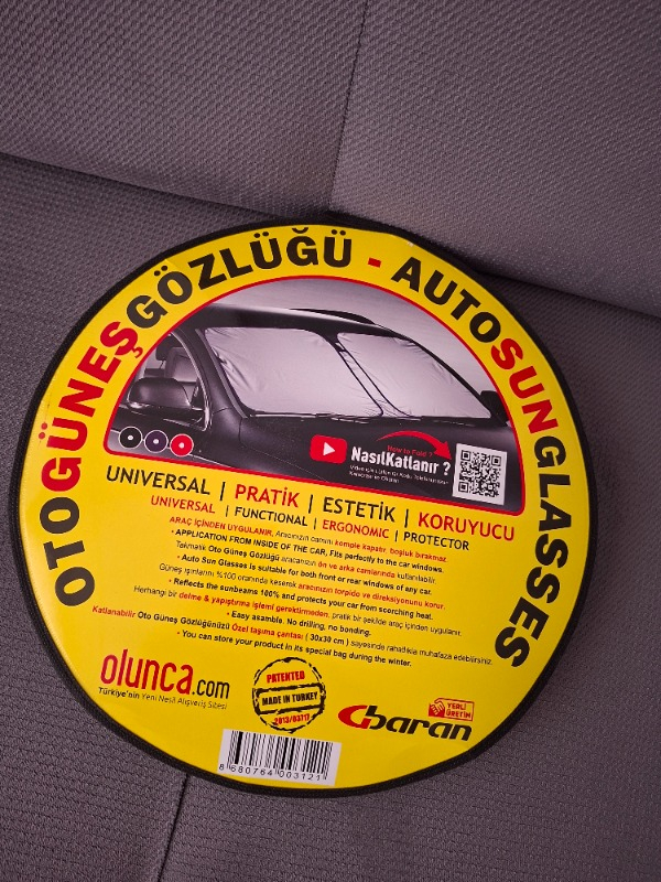 Olunca Oto Ön Cam Güneşliği