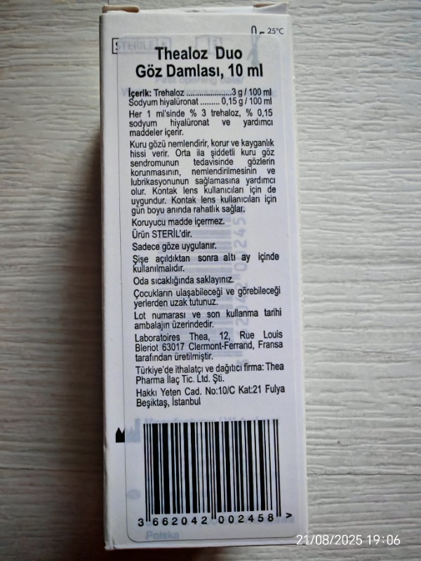 THEALOZ Duo Damla 10 ml