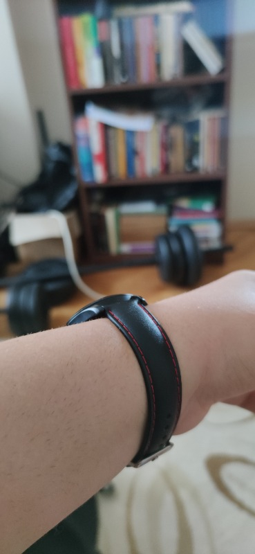 Saatse Siyah Saat Kordonu Kayış 22MM