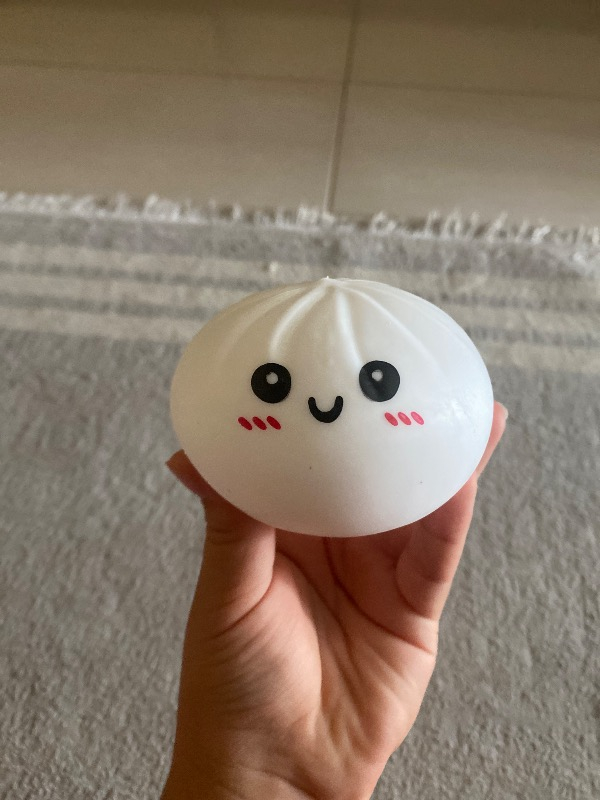 Gökkuşağı Sepeti Çin Mantısı Dumpling Squishy Eğlenceli Hediye +1 Yaş İçin Yumuşak Dokulu Koleksiyonluk 1 adet