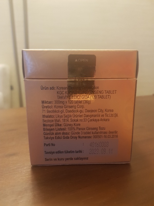 Kgc Kırmızı Kore Ginseng Tablet