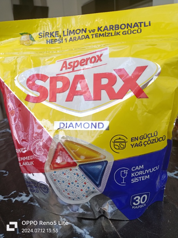 Asperox Sparx  Bulaşık Makinesi Kapsülü 40'lı