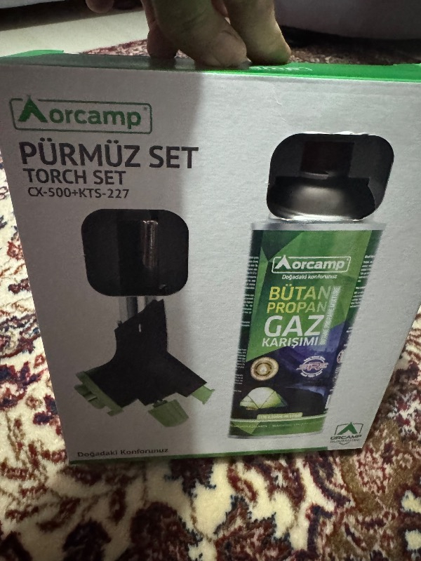 Orcamp Kamp Ocağı Kendinden Çakmaklı Pürmüz Seti 227 gr Gaz Kartuşlu Taşınabilir Outdoor Kullanım
