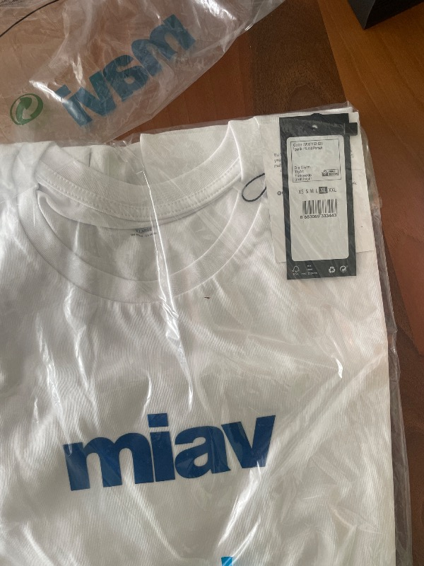 Mavi Miav Baskılı Beyaz Tişört 067153-620