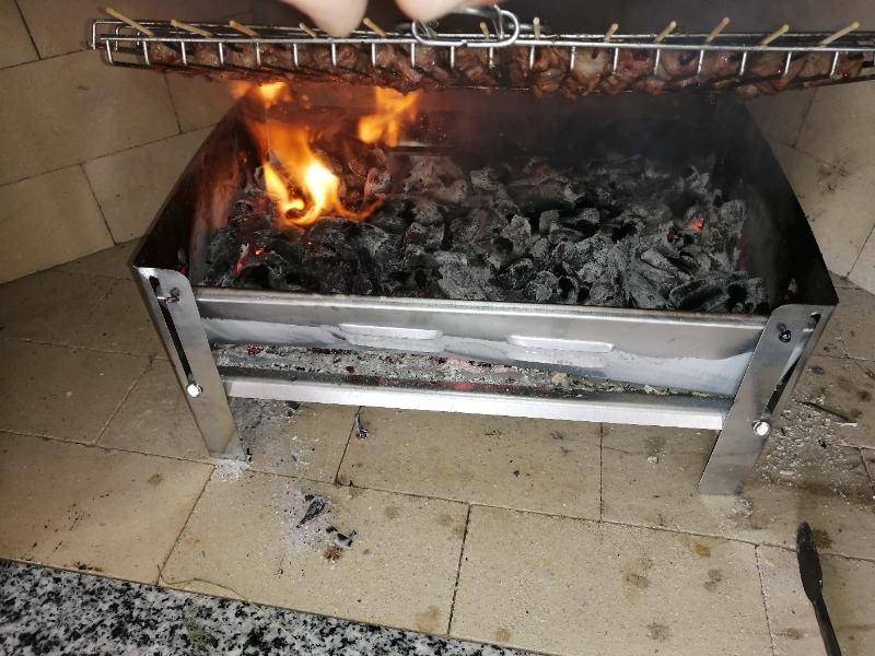 Mizan Galvaniz Katlanır Mangal (KUTULU) portatif mangal