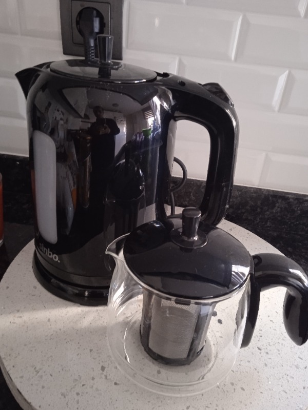 Sinbo STM-5840 Elektrikli Çay Seti Cam Demlikli