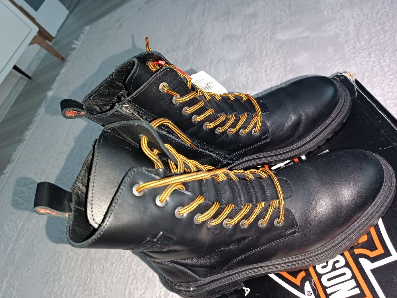 Harley Davidson 021M100552 Thar Erkek Bot - Siyah Deri