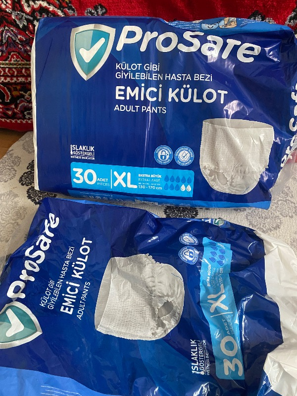 Prosafe 30'lu Yetişkin Emici Külot XL Beden Islaklık Göstergeli Pratik Kullanım