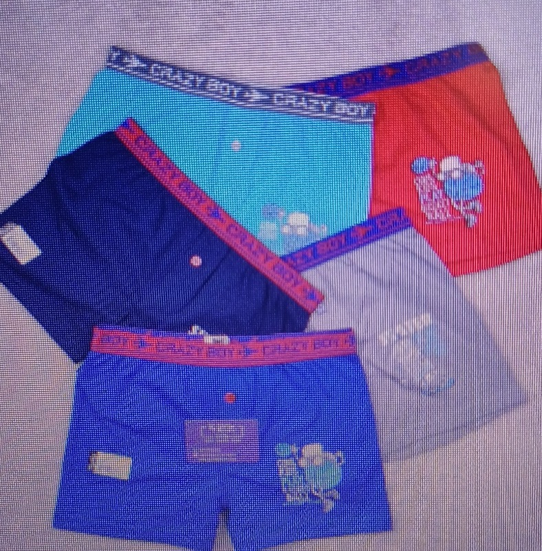 Tutku Erkek Çocuk Elastan Baskılı Boxer 6'lı Paket