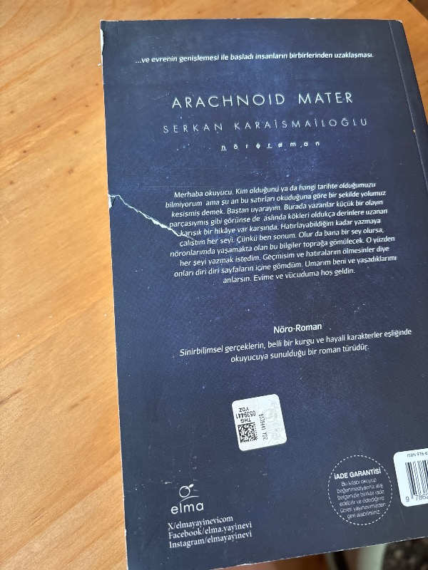 Elma Yayınevi Arachnoid Mater - Serkan Karaismailoğlu