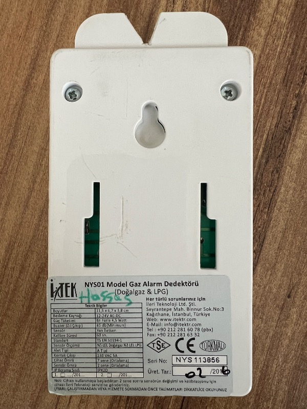 Itek Gaz Alarm Cihazı (Doğalgaz)