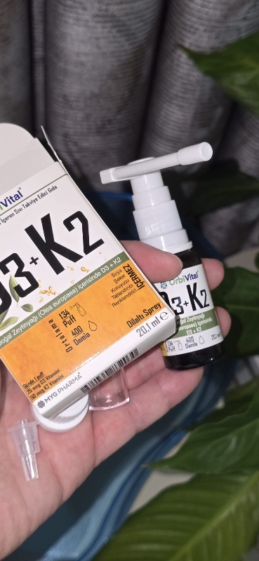 Orbi Vital D3K2 Vitamini Dilaltı Sprey 20,1 ml | 25 mcg D3 Vitamini ve 50 mcg K2 Vitamini