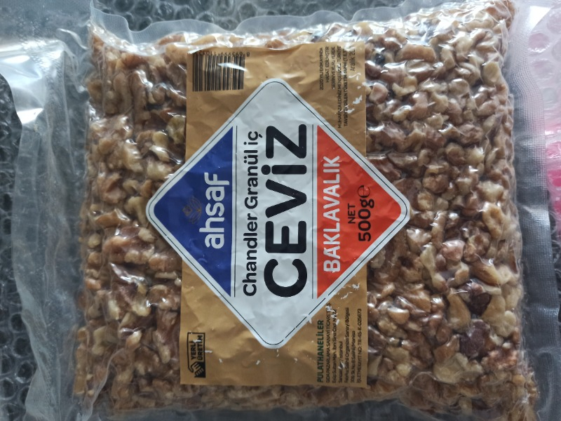 Ahsaf Kırık Iç Ceviz Vakum 500 gr (Baklavalık)