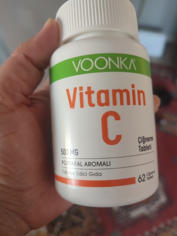 Voonka Vitamin C 500 mg 62 Çiğneme Tableti