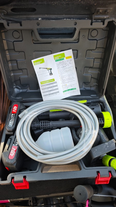 300 Watt Yüksek Basınçlı Çift Bataryalı Oto Yıkama Tabancası 48VOLT