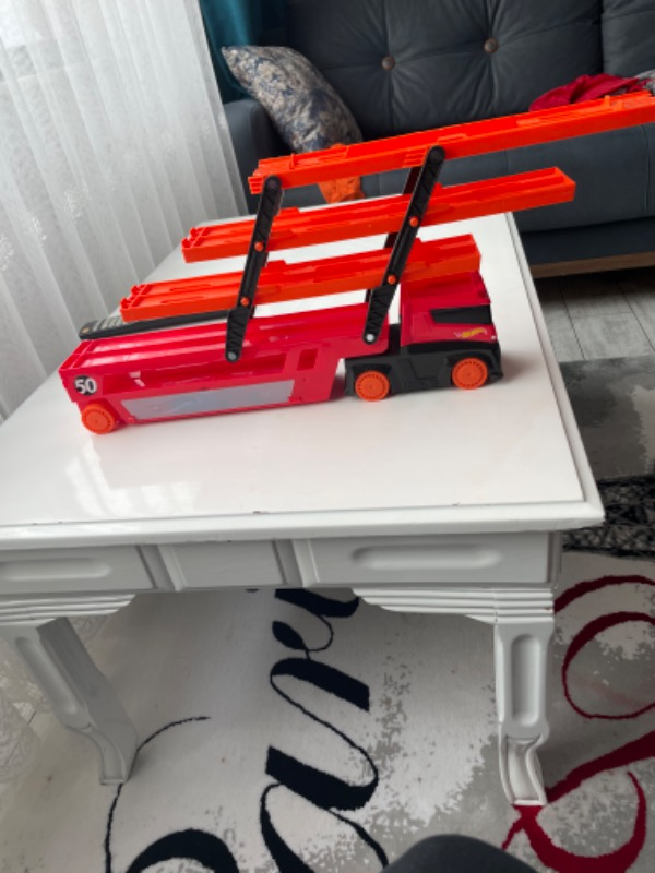 Hot Wheels Mega Mega Tır Turuncu, 50 Araç Kapasiteli, Rampalı GHR48