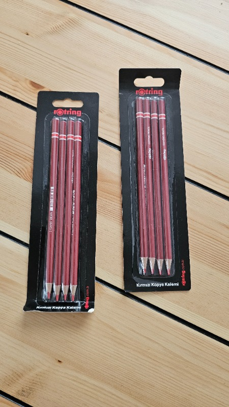 Rotring Kırmızı Kopya Kalemi Blister 4'lü