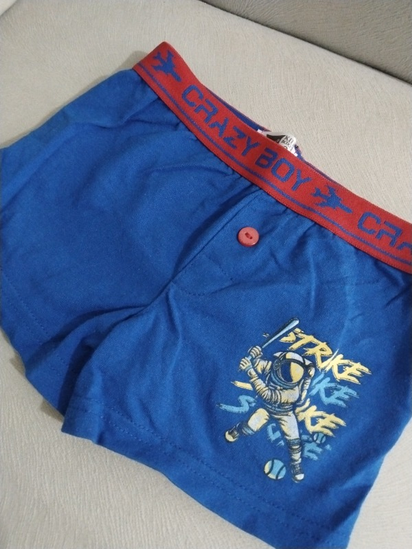 Tutku Erkek Çocuk Elastan Baskılı Boxer 6'lı Paket