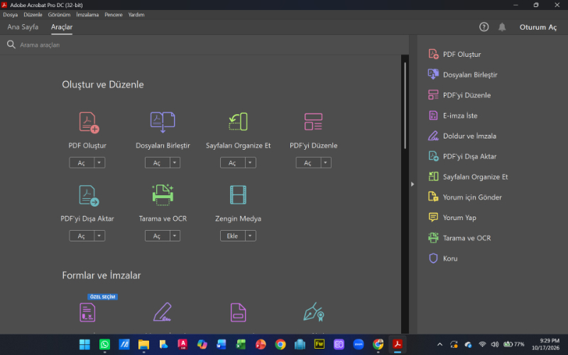 Adobe Acrobat Pro Dc | Windows | Ömür Boyu Orijinal Dijital Lisans
