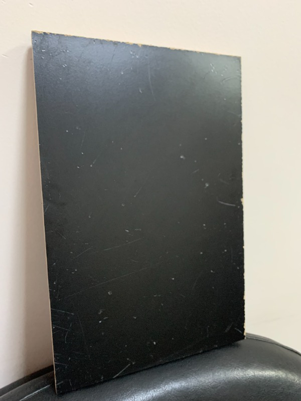 ECS Ahşap Mdf Siyah Laminat Kaplı Panel Plaka Tabaka