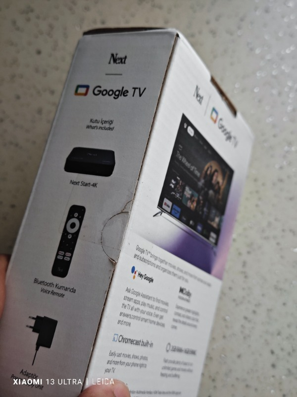 Next Start 4K Android TV Box (D-Smart Go 1 Yıl Mega Paket Hediye)