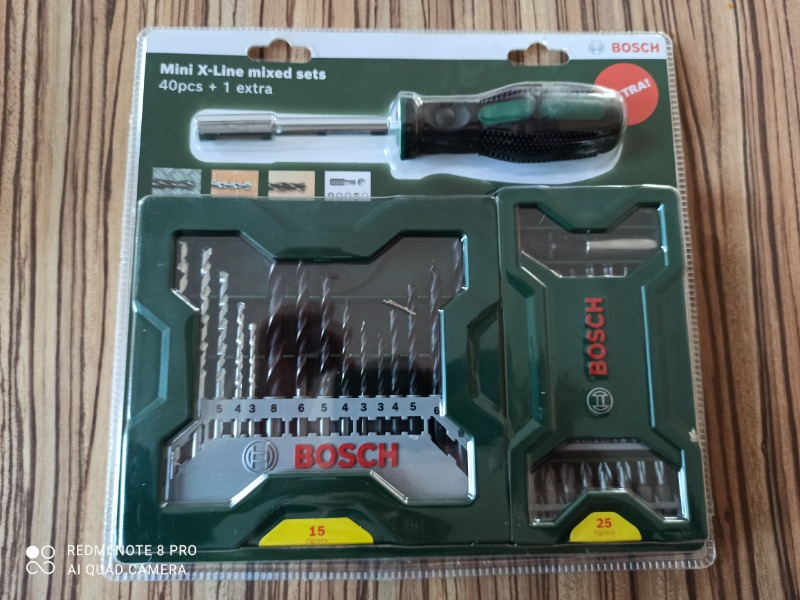 Bosch X-Line 15 Parça Delme 25 Parça Vidalama Ucu Seti + Tornavida