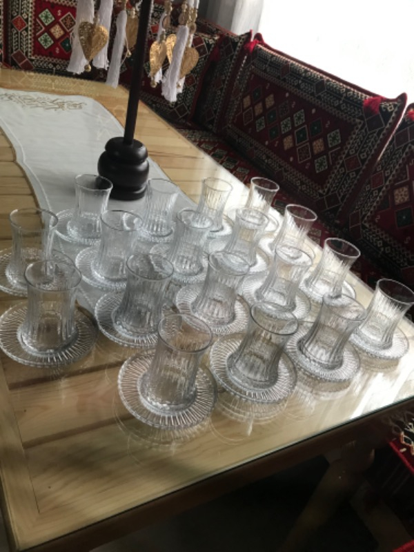 Paşabahçe Elysia Çay Bardağı ve Riva Çay Tabağı Seti 12 Parça