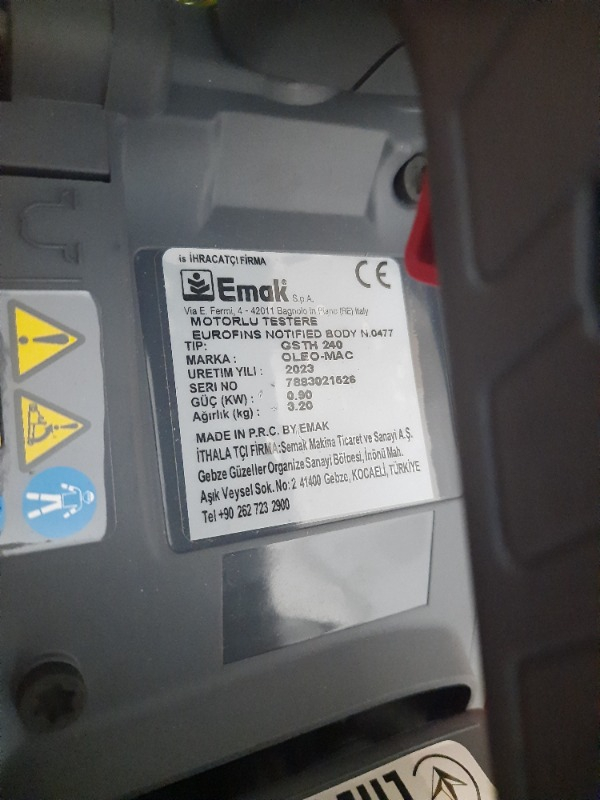 Oleo-Mac Gsth 240 Eur5 Motorlu Testere