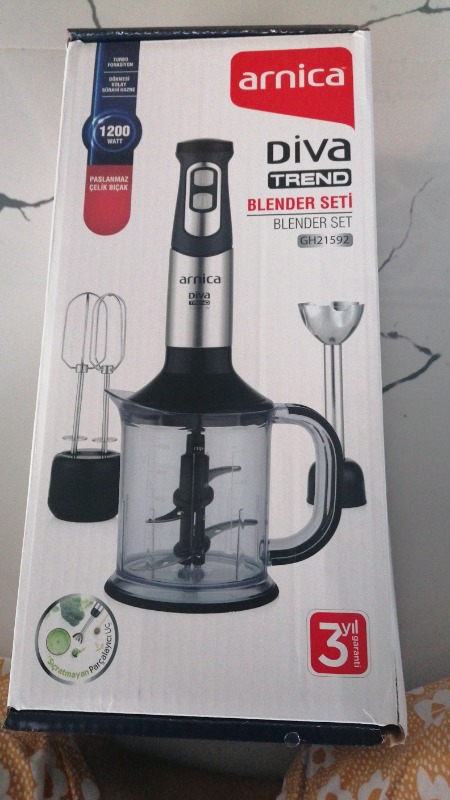 Arnica Diva Trend Pro Silver 1200 W Blender Seti