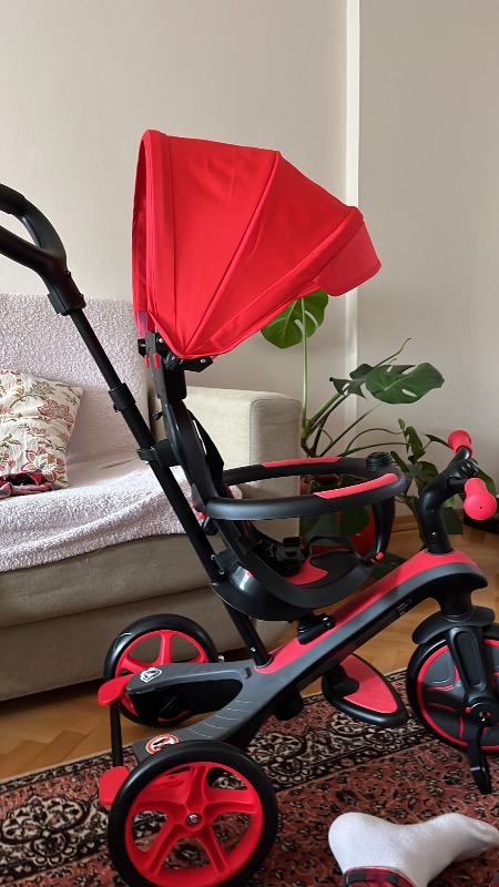 Globber Explorer 4in1 Trike Bisiklet - Kırmızı