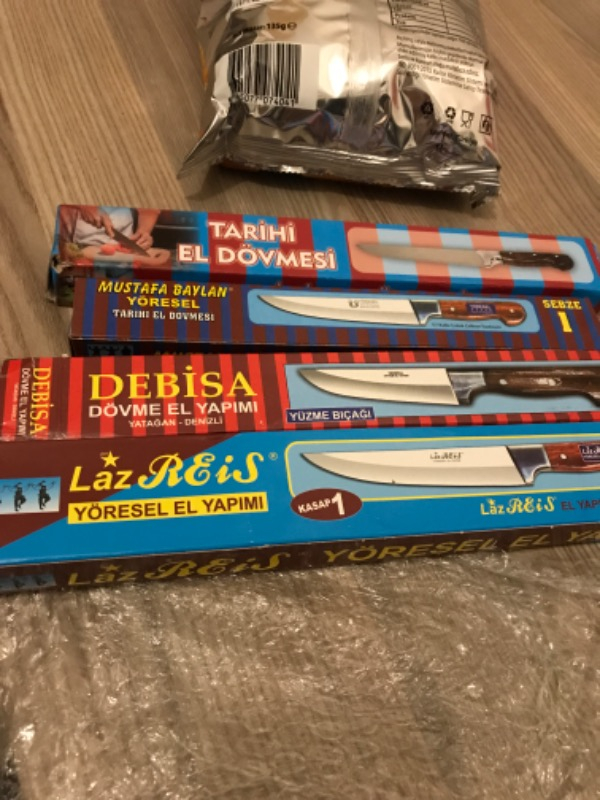 Sürmene Mutfak Kasap Kurban Bıçağı El Yapımı 4'lü Set